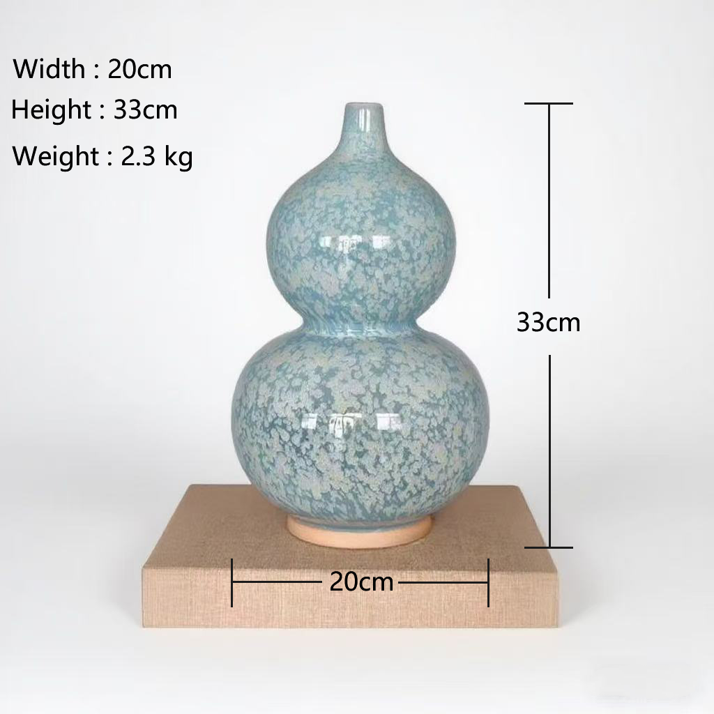 Frostbloom Gourd Vase