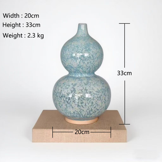 Frostbloom Gourd Vase