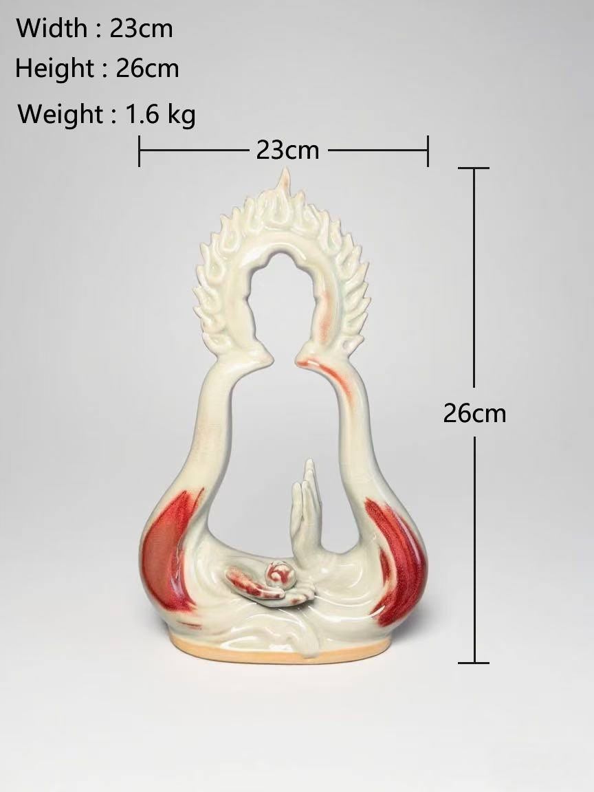 Serene Hollow Porcelain Guanyin