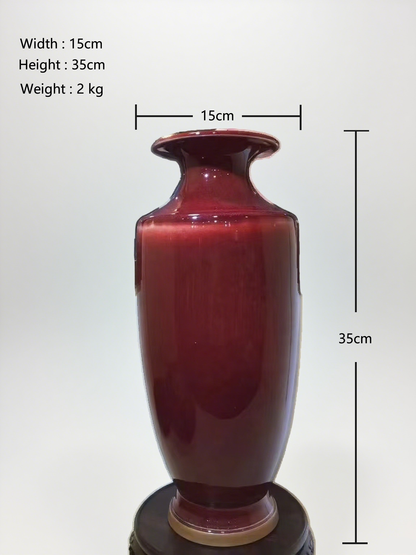 Deep-Red Glazed Vase