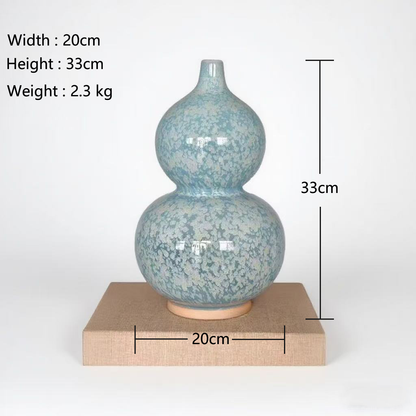 Frostbloom Gourd Vase